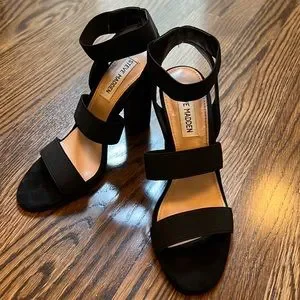 Steve Madden Shoes Steve Madden Tiffani Black Ankle Strap High
